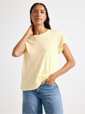Top in linen blend - 3006518-9655