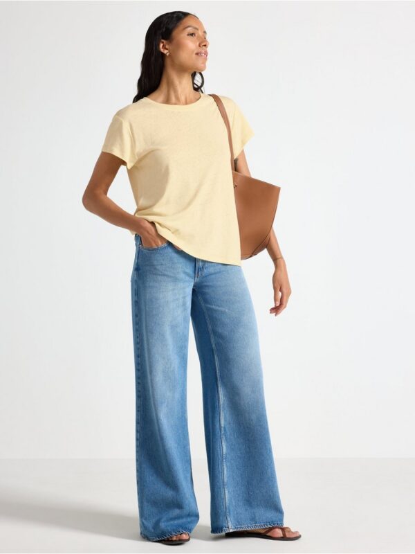 Top in linen blend - 3006518-9655