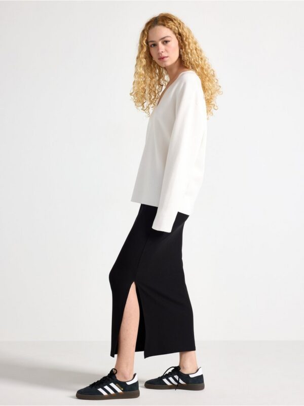 Ribbed jersey skirt - 3006884-80