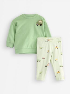 Set - sweatshirt and leggings - 3007132-1160