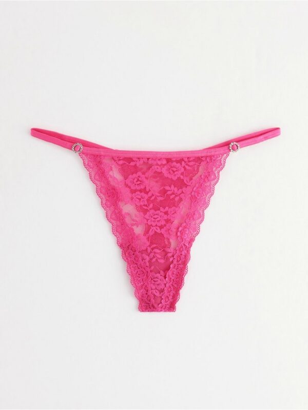 Thong in lace - 8727233-3427