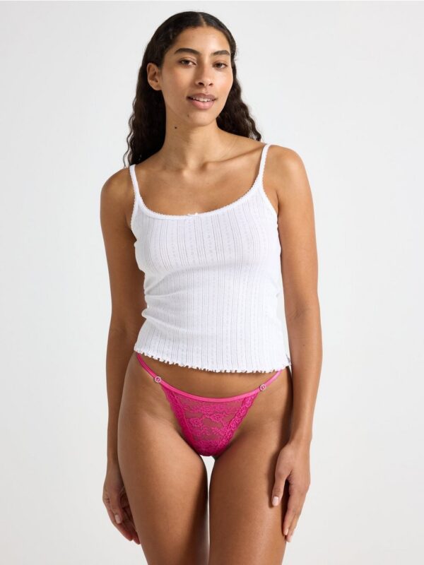 Thong in lace - 8727233-3427