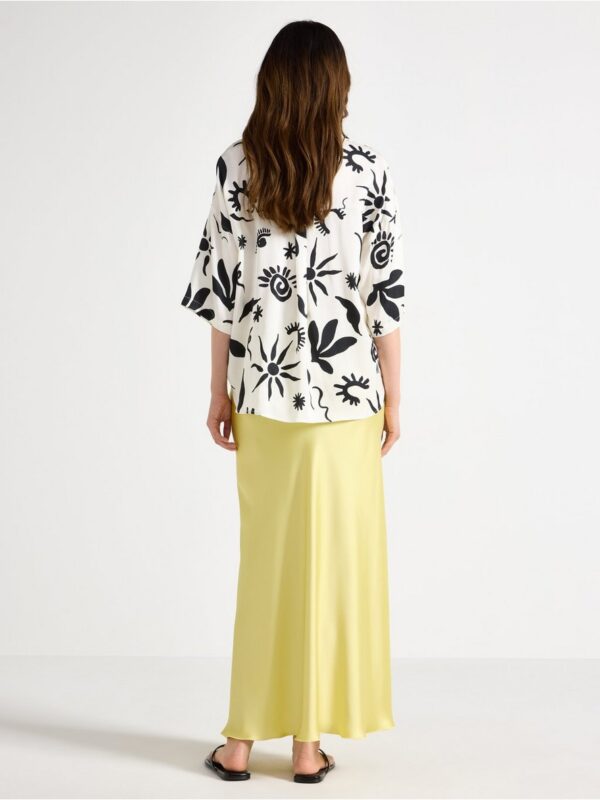 Maxi skirt in satin - 3000038-4692