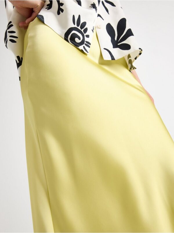Maxi skirt in satin - 3000038-4692