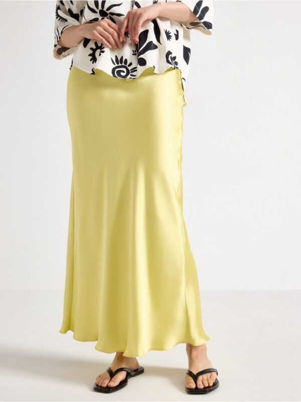 Maxi skirt in satin - 3000038-4692