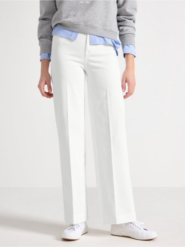 Wide trousers with high waist - 3001804-300