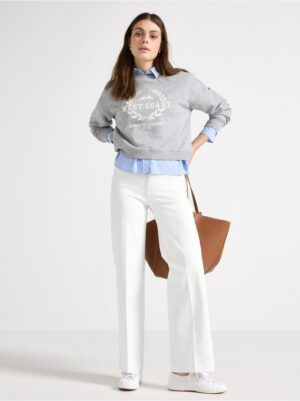 Wide trousers with high waist - 3001804-300