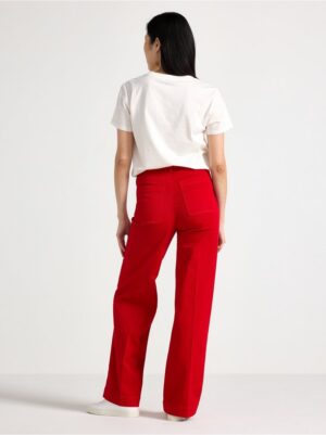 Wide trousers with high waist - 3001804-8668