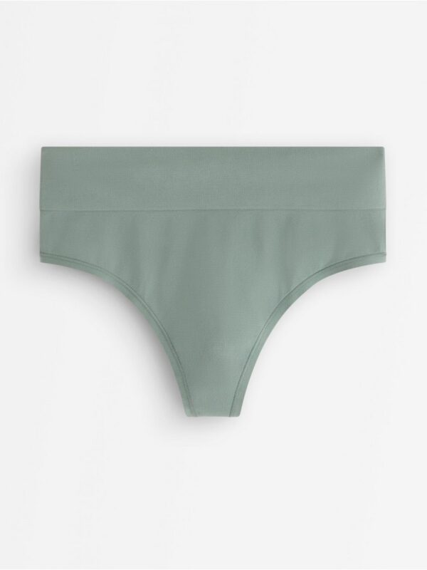 Seamless thong with high waist - 3003337-9002