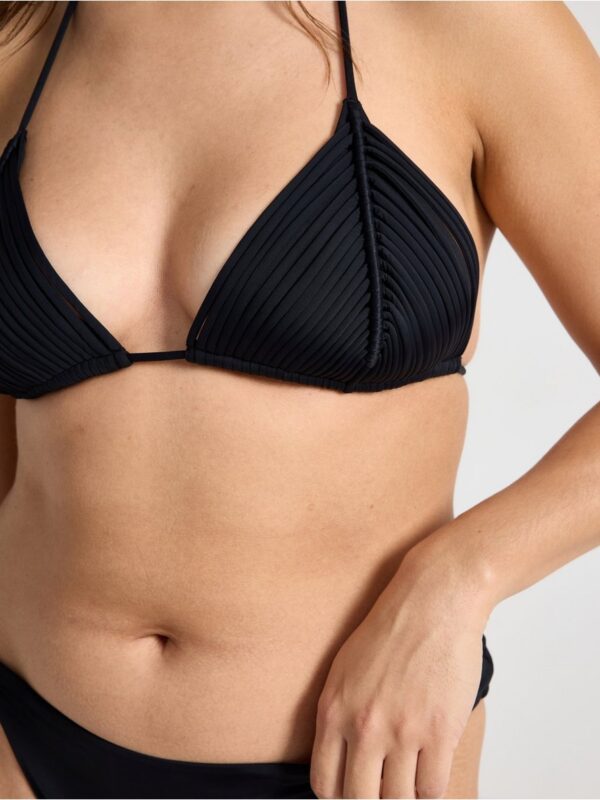 Triangle bikini bra with strap details - 3003548-80