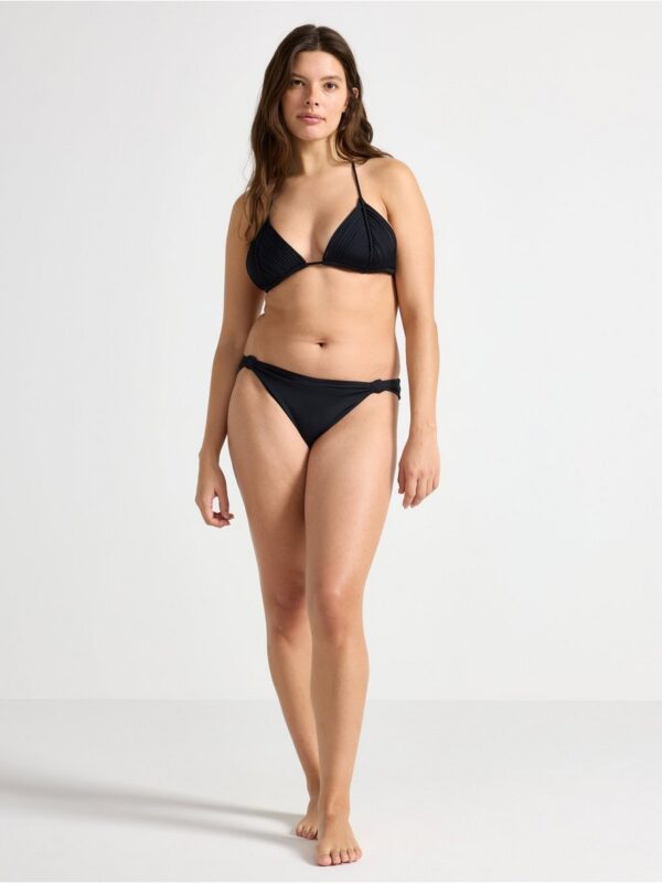 Triangle bikini bra with strap details - 3003548-80