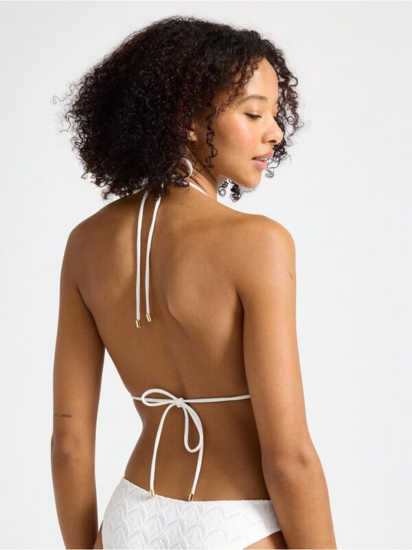 Triangle bikini bra with embroidery - 3004001-6886