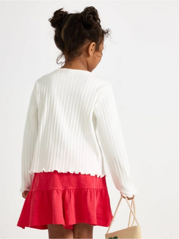 Pattern-knit cardigan in tricot - 3004146-325