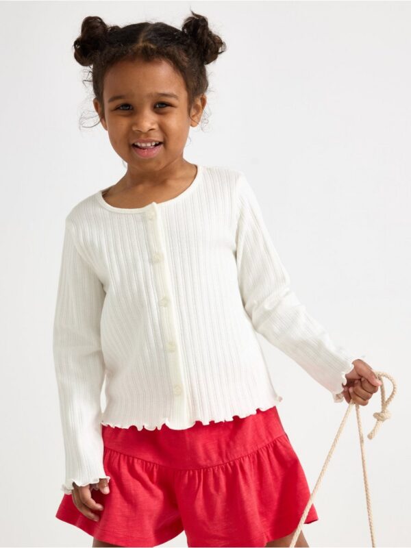 Pattern-knit cardigan in tricot - 3004146-325
