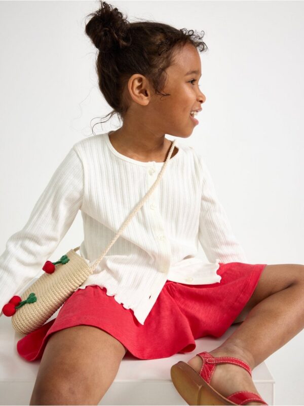 Pattern-knit cardigan in tricot - 3004146-325
