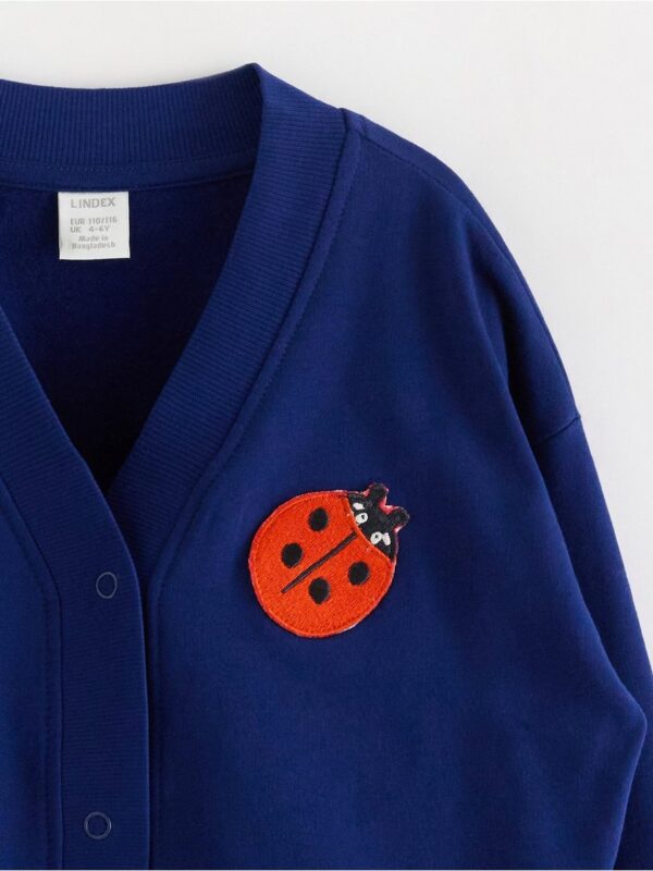 Cardigan in sweatshirt fabric - 3004214-7339