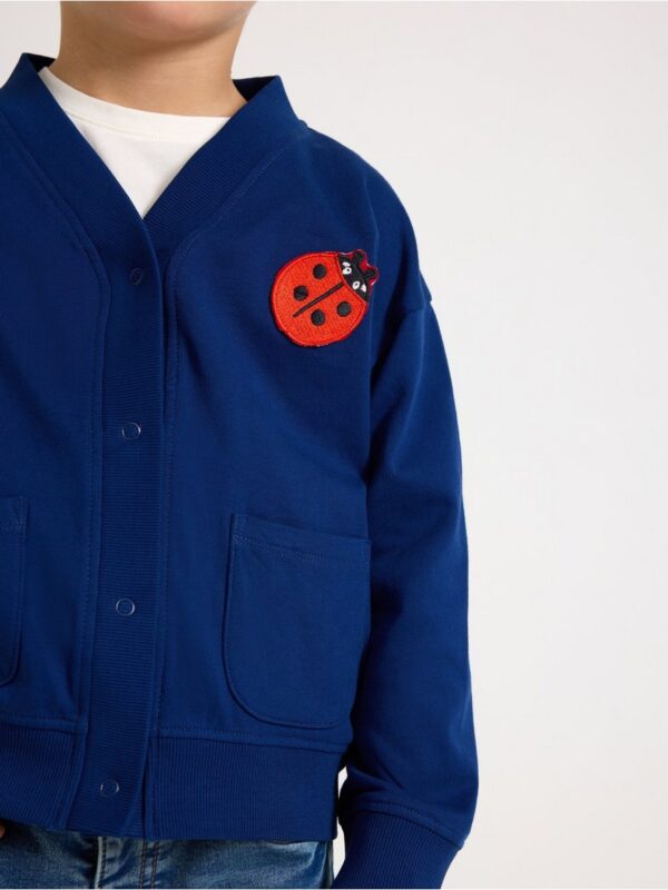 Cardigan in sweatshirt fabric - 3004214-7339