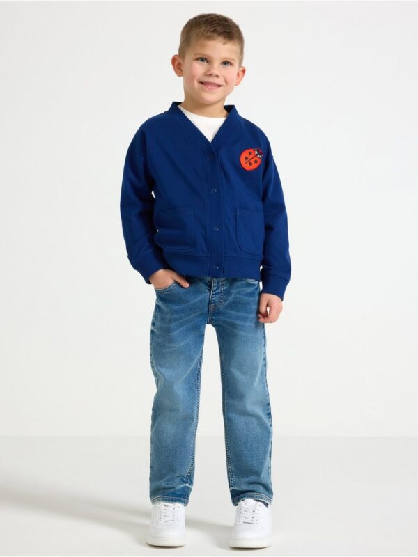 Cardigan in sweatshirt fabric - 3004214-7339