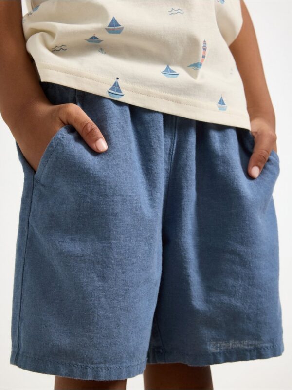 Shorts in linen blend - 3004566-9392