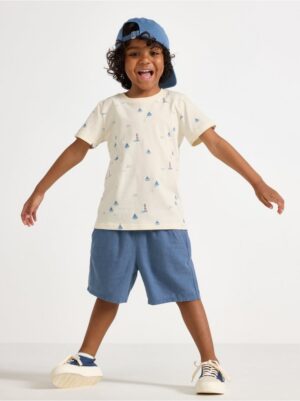 Shorts in linen blend - 3004566-9392