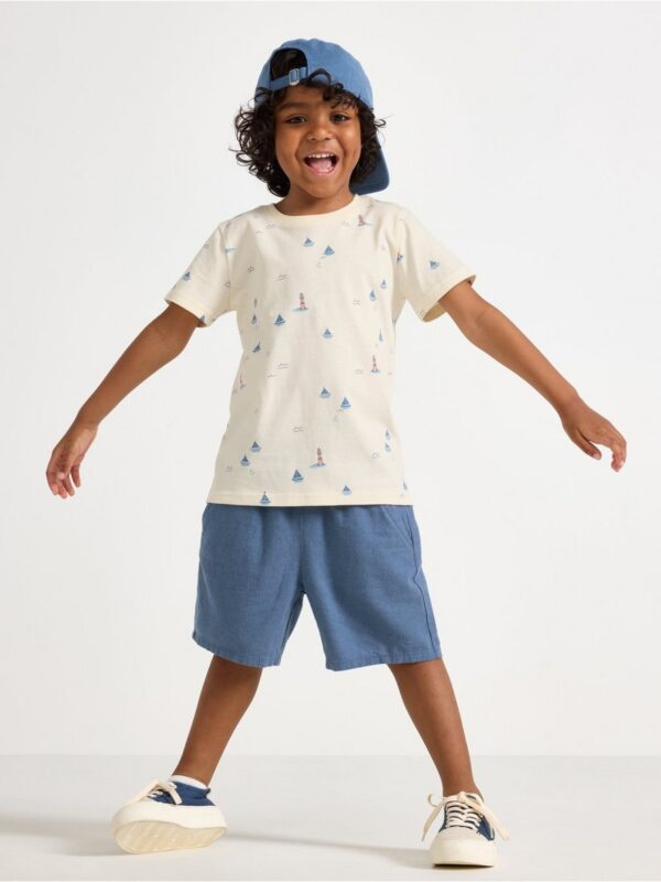 Shorts in linen blend - 3004566-9392