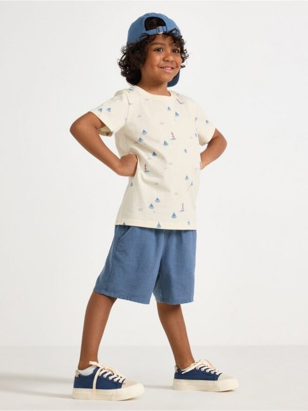 Shorts in linen blend - 3004566-9392