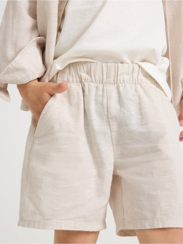 Shorts in linen blend - 3004566-9928