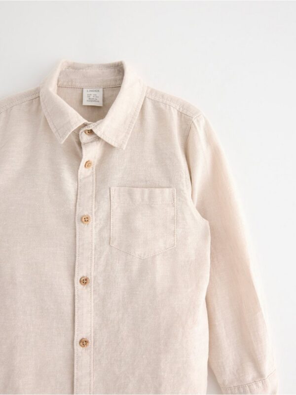 Shirt in linen blend - 3004570-9928