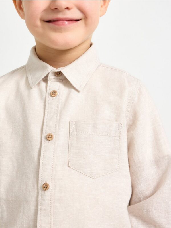 Shirt in linen blend - 3004570-9928