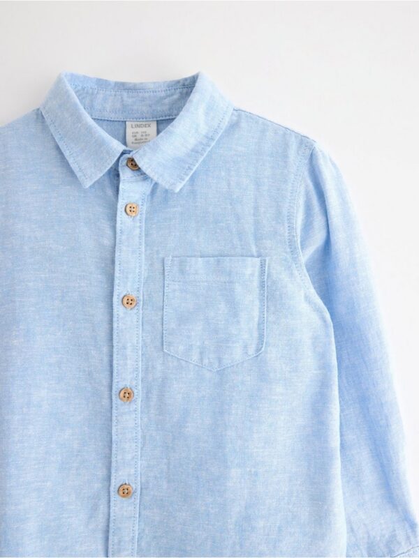 Shirt in linen blend - 3004570-9981
