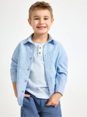 Shirt in linen blend - 3004570-9981