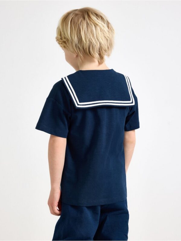 T-shirt with sailor collar - 3004807-6842