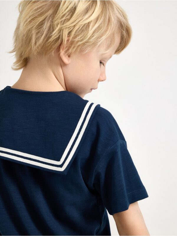 T-shirt with sailor collar - 3004807-6842