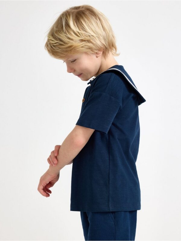 T-shirt with sailor collar - 3004807-6842