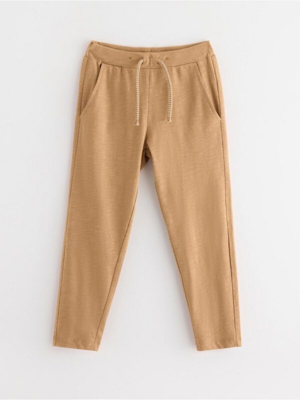 Joggers in slub jersey - 3004809-7779