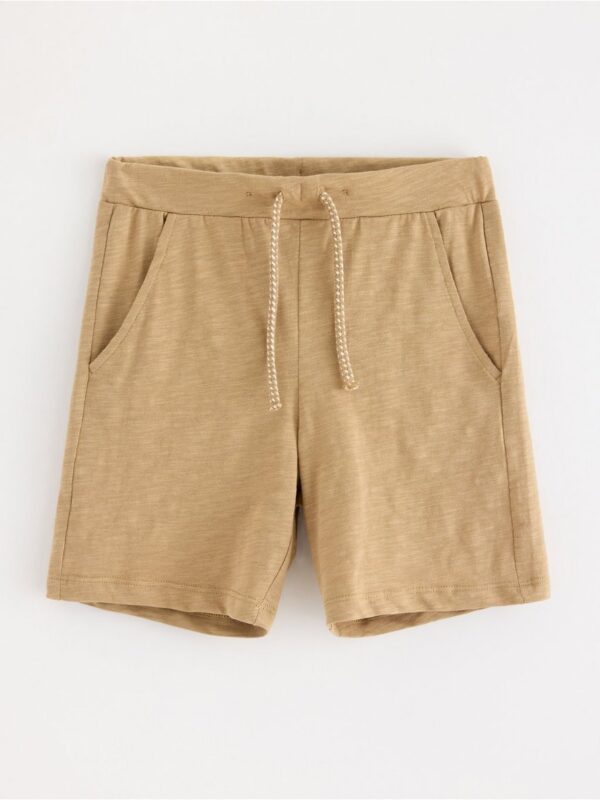 Shorts in slub jersey - 3004812-7779