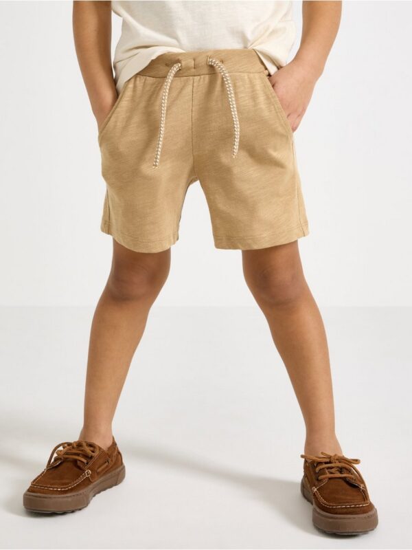 Shorts in slub jersey - 3004812-7779