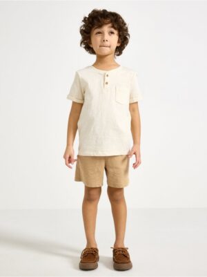 Shorts in slub jersey - 3004812-7779