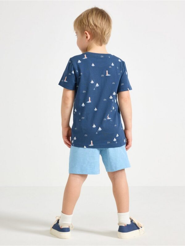 Shorts in slub jersey - 3004812-9881
