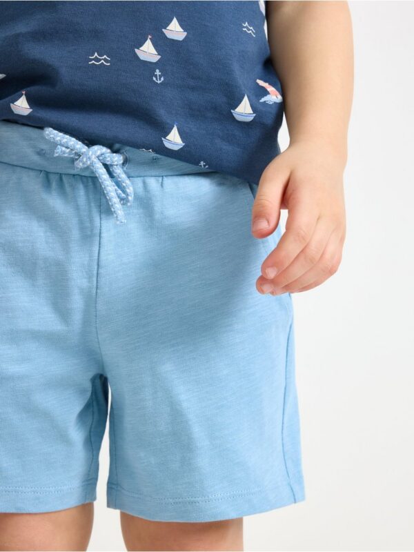Shorts in slub jersey - 3004812-9881