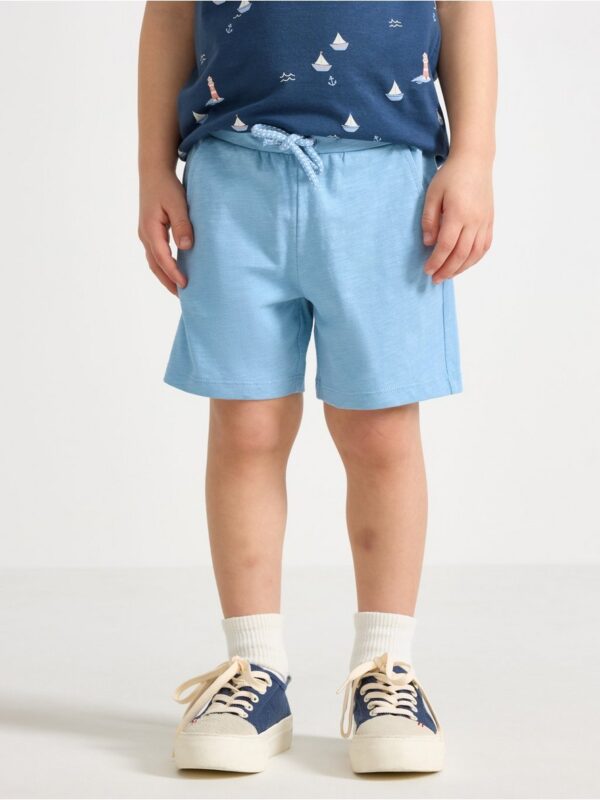 Shorts in slub jersey - 3004812-9881