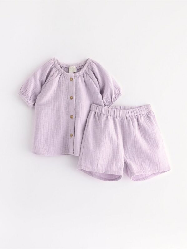 Set - blouse and shorts - 3004890-9959