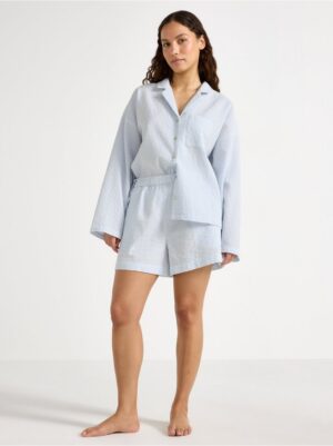 Pyjama shorts in seersucker - 3004950-7859