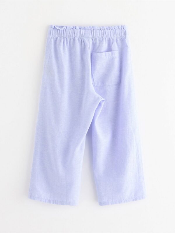 Cropped trousers in linen blend - 3005050-1338