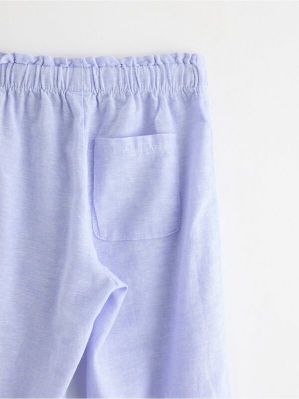Cropped trousers in linen blend - 3005050-1338