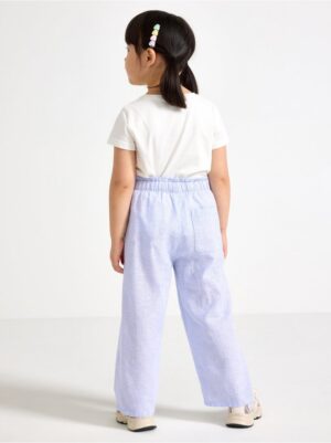 Cropped trousers in linen blend - 3005050-1338