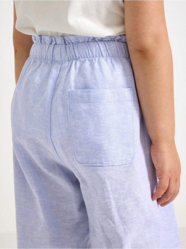 Cropped trousers in linen blend - 3005050-1338