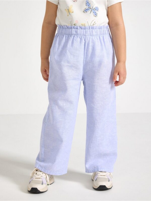 Cropped trousers in linen blend - 3005050-1338