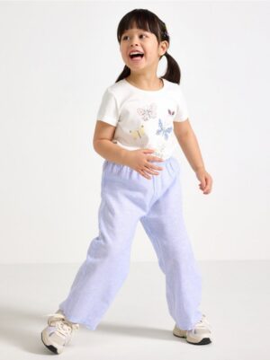 Cropped trousers in linen blend - 3005050-1338
