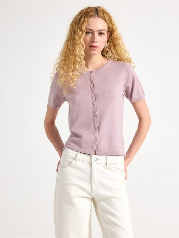 Fine-knit cardigan - 3005064-4855